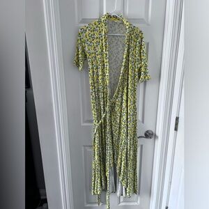 Boden Wrap Lemon Dress